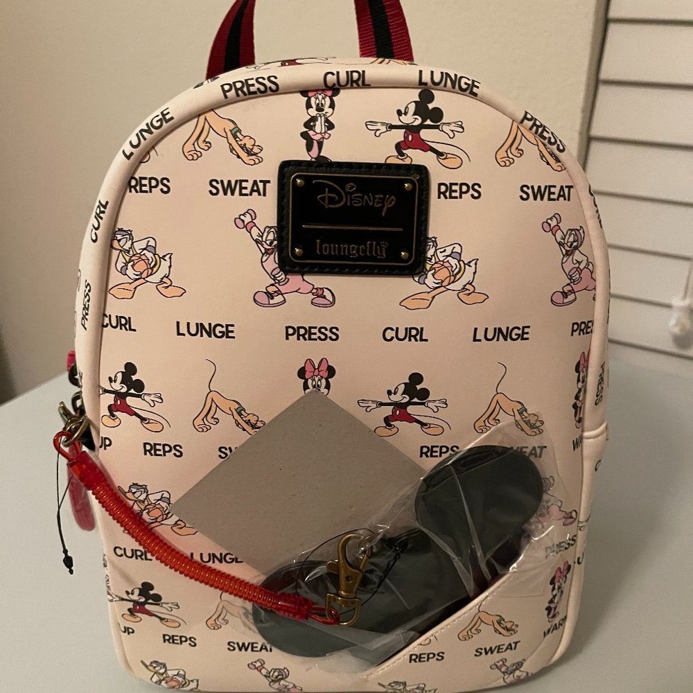 Loungefly Disney Mickey & Friends Workout Mini Backpack - BoxLunch Exclusive